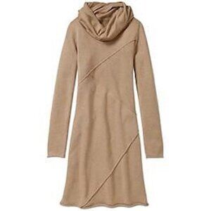 Athleta Camber Sweater Dress Beige Tan XXS